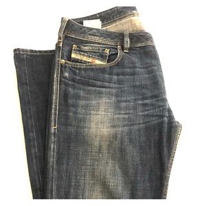 Blue Diesel Jeans - 34 x 32 Zatiny 0074W Wash